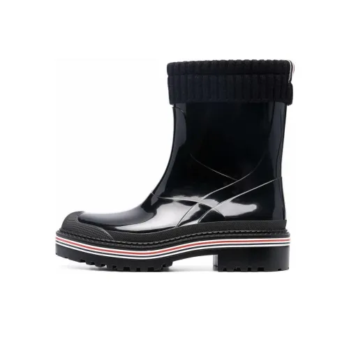 THOM BROWNE· Высокие сапоги до колена Мужские Черные