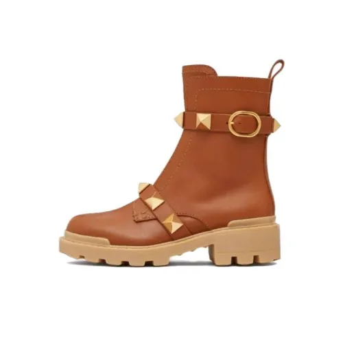 Valentino Roman Stud Ботильоны Коричневый Женские