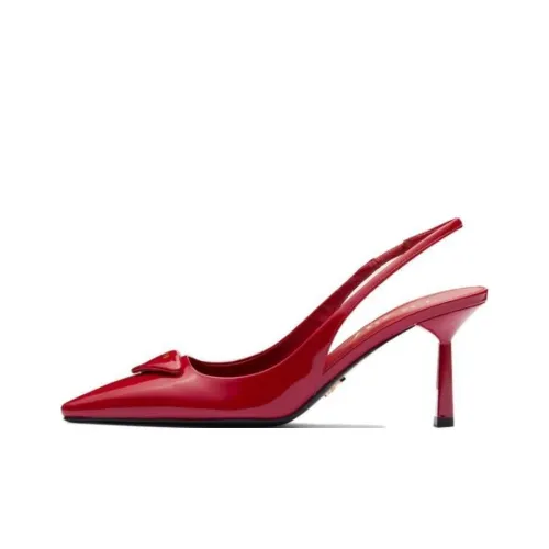 PRADA Высокие каблуки Вишнево-красный Женские