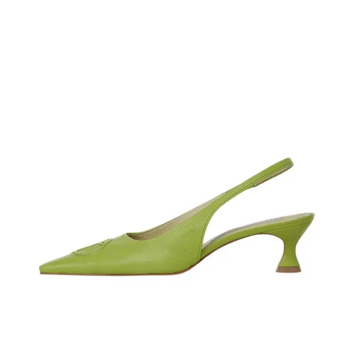 OPEN YY Грубый каблук Высокие каблуки 4,5 см Женские Зеленый