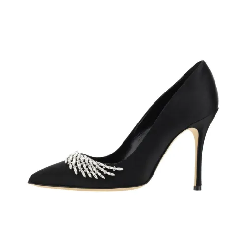MANOLO BLAHNIK Высокие каблуки Черные Женские