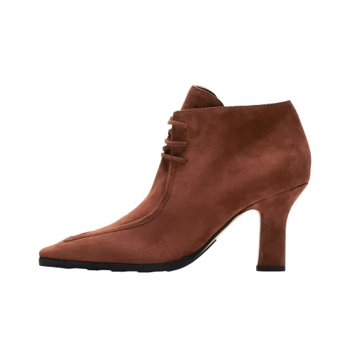 Burberry Storm Booties 8,5 см Женские Коричневые