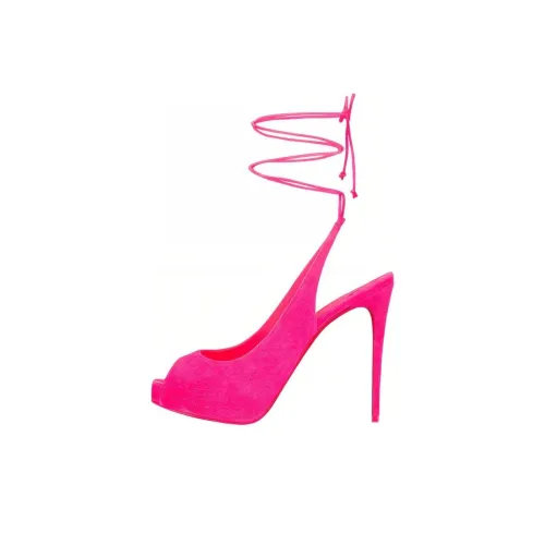 CL Узкий каблук One Ремешок Сандалии Женские Розовые