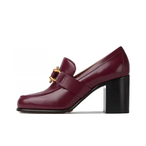 Bottega Veneta Monsieur Грубый каблук Высокие каблуки 7 см Женские Красно-коричневый