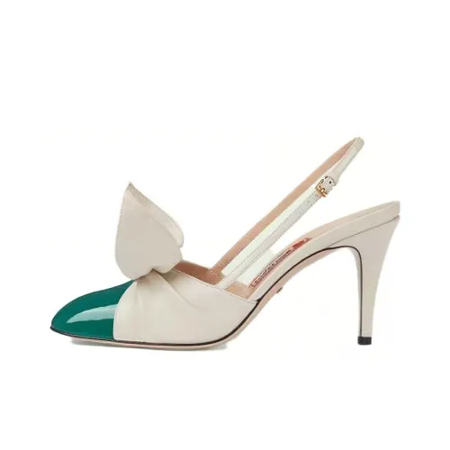 GUCCI Узкий каблук Высокие каблуки Женские Белые Ограниченная серия Год Кролика