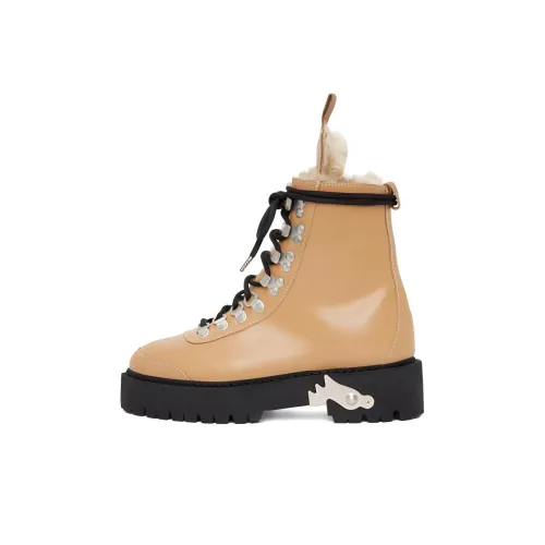 OFF Белый укороченный MID Голень Мартин Boot Женские Желтый