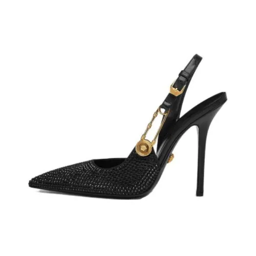 VERSACE Высокие каблуки Черные Женские