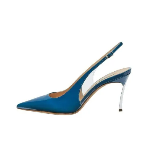Casadei Низкий каблук Высокий каблук 8 см Женский Синий