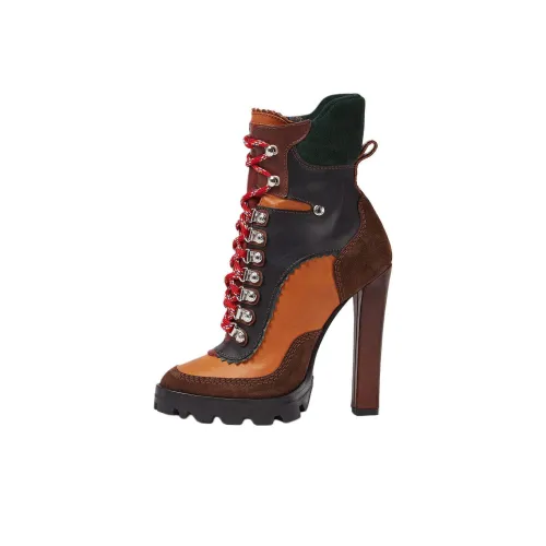 DSQUARED 2 Ботильоны 14 см Женские Коричневый