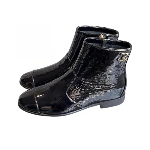 CHANEL Ботильоны Женские Черные