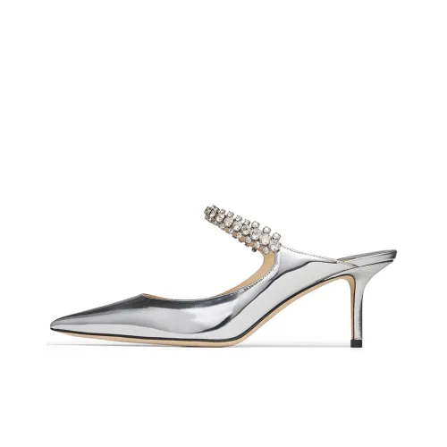 Jimmy Choo Bing 65 Высокие каблуки 7,5 см Женские Серебряные