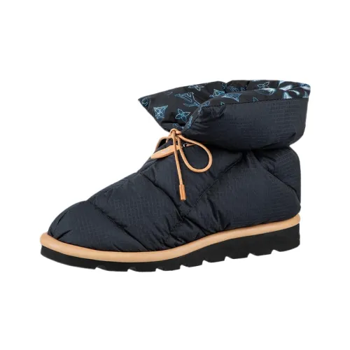 LOUIS VUITTON Подушка Термический Короткий MID Ботильоны Женские Синий