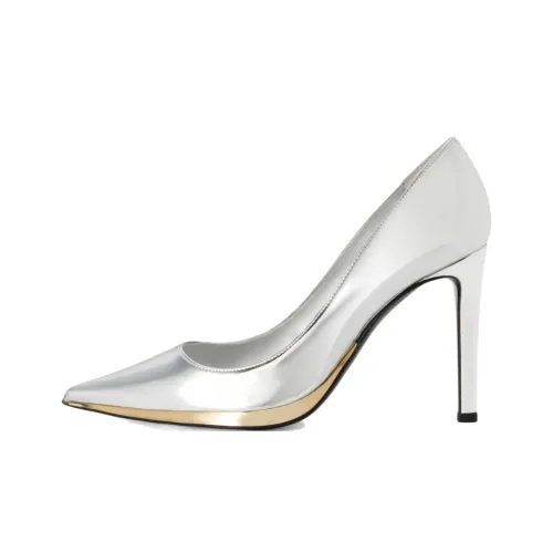 GIUSEPPE ZANOTTI Высокие каблуки Серебристые Женские
