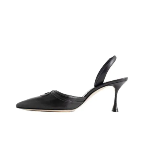 MANOLO BLAHNIK Узкий каблук Высокие каблуки Женские Черный