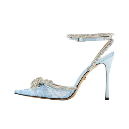 MACH MACH Double Bow Узкий каблук Высокие каблуки 11 см Женские Синий