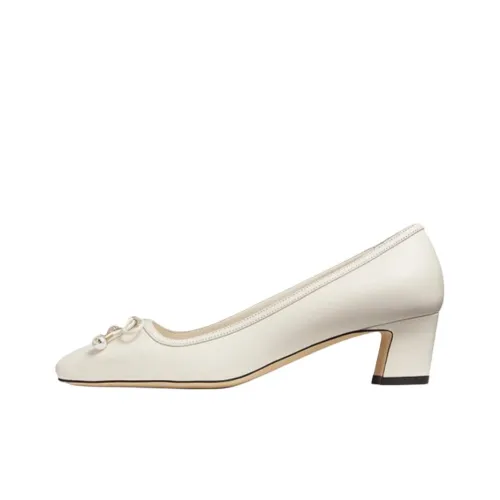 Jimmy Choo Elme Песочные часы Высокие каблуки Женские Белые