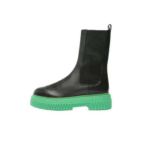 Schutz Короткий Челси 5 см Женский Черный Зеленый