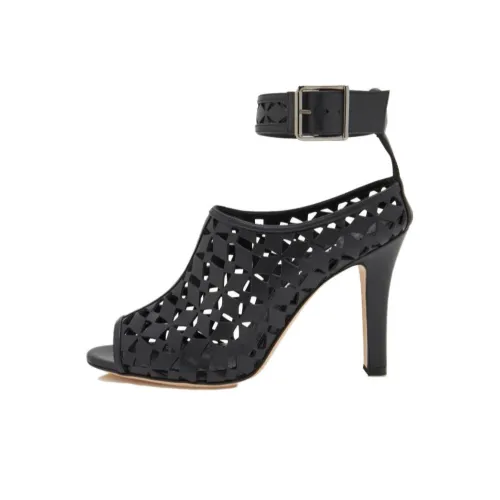 MANOLO BLAHNIK Грубый каблук Высокие каблуки 10,5 см Женские Черный