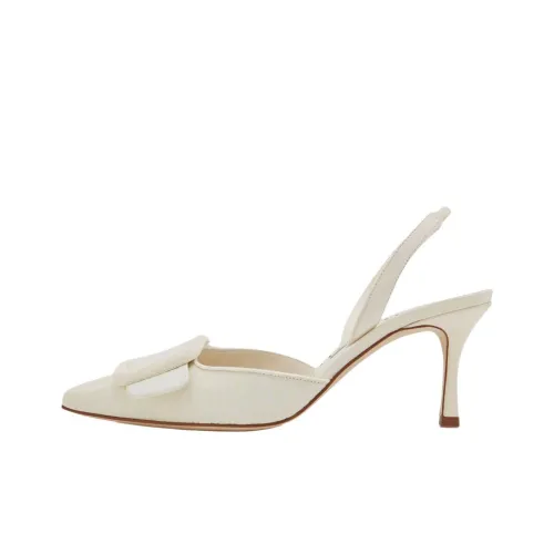 MANOLO BLAHNIK Mayslibi Узкий каблук Высокие каблуки 7 см Женские Сливовый