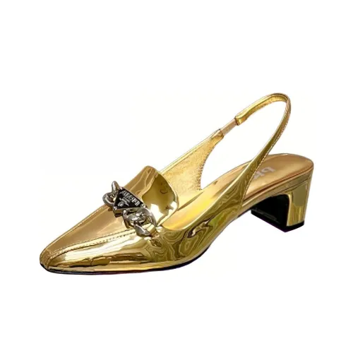 PRADA Грубый каблук Высокие каблуки 4,5 см Женские Золотой