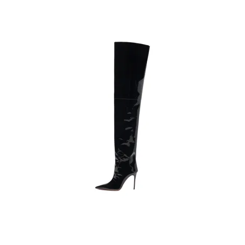 AMINA MUADDI Debora Over The Knee Boots 10,5cm Женские Черные