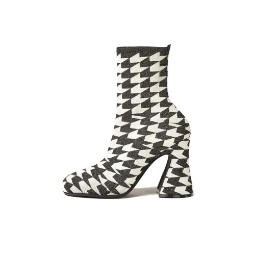 Marni Ботильоны 10 см Женские Белые Черные