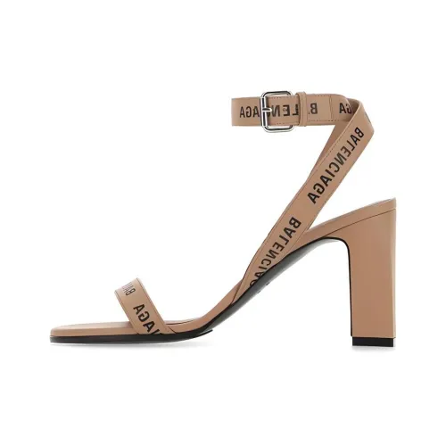 Balenciaga Afterhour Грубый каблук Высокие каблуки Женские КАМЕЛЬ