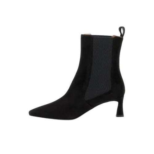 Pollini Замша Ботильоны Женские Черные