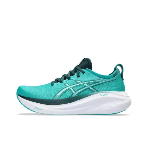 Asics Gel Nimbus 27 Беговые кроссовки Низкий топ Циан Мужской