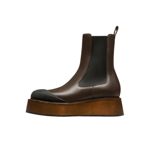 BALLY Короткий Челси Женские Темно-коричневый