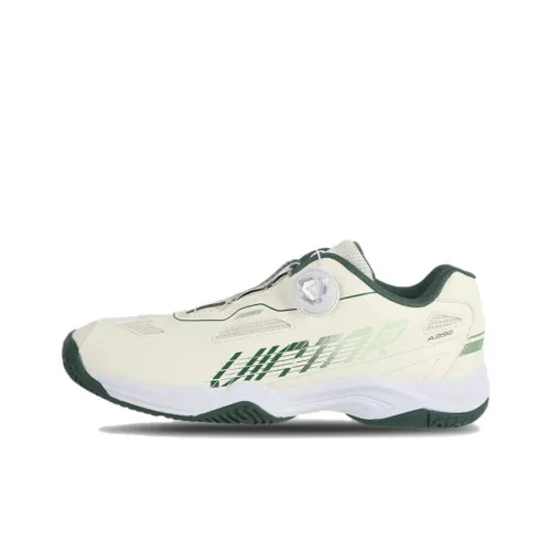 Victor Slip-Resistant и Abrasion-Resistant Поддержка Низкий Топ Бадминтон Обувь Unisex Бежевый Зеленый