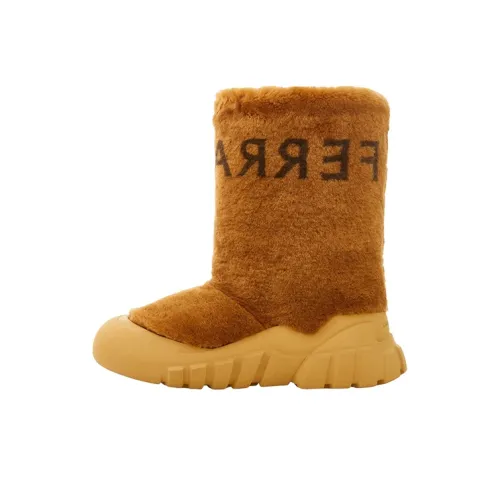 FERRAGAMO Покрытие Короткий Сноубутсы Мужской Светлый Верблюжий