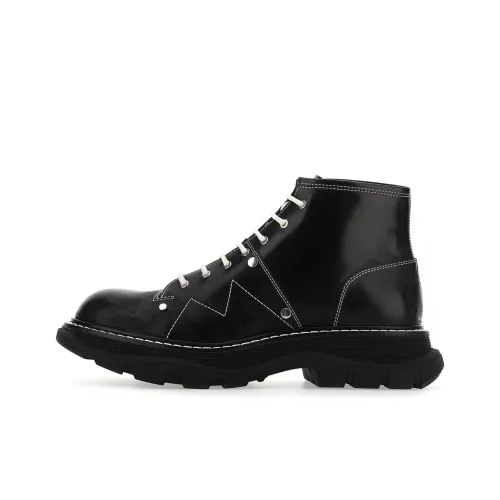 Alexander McQueen Tread Slick Martin Boot Мужской Черный