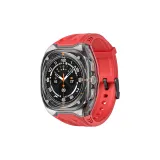 Прозрачная черная рамка с красными линзами