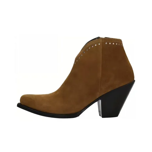 CELINE Ботильоны 8 см Женские Коричневый