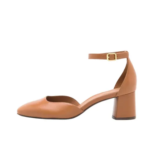 Sarah Chofakian FLORENCE Грубый каблук Высокие каблуки 4CM Женские Коричневый