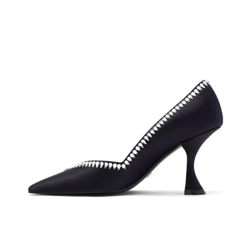 Stuart Weitzman SW Узкий каблук Высокие каблуки Женские Полночный синий