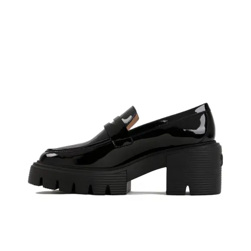 Stuart Weitzman SW Квадратный каблук Платформа Обувь Женская Черная