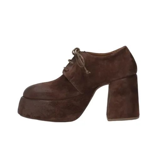 Marsèll Tacplat Грубый каблук Высокие каблуки Женские Коричневый