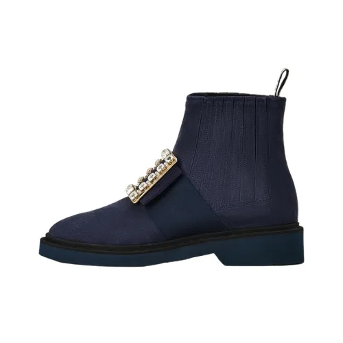 Roger Vivier VIV' Rangers Ботильоны Женские Blue