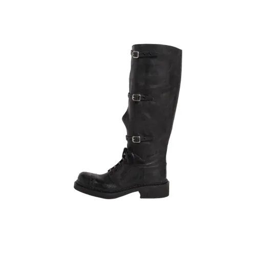 MIU MIU Колено Высокие сапоги 3,5 см Женские Черные