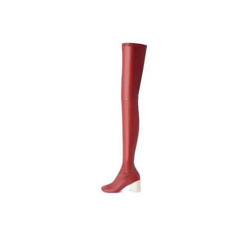 MM6 Maison Margiela Anatomic Over The Knee Botинки Красные Женские