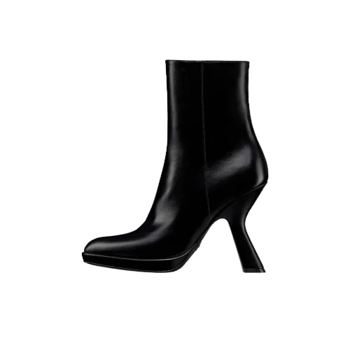 DIOR D Fiction Бесконечность Dream Зеркальце Booties 10,5 см Женские Черный