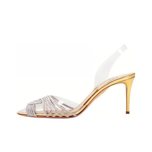 AQUAZZURA GATSBY Высокие каблуки Золотой Женские