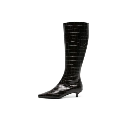 TOTEME Колено Высокие сапоги 4CM Женские Черный