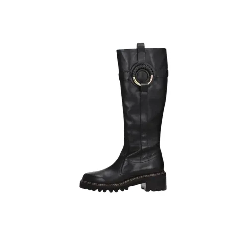 See By Chloe Женские высокие сапоги черные