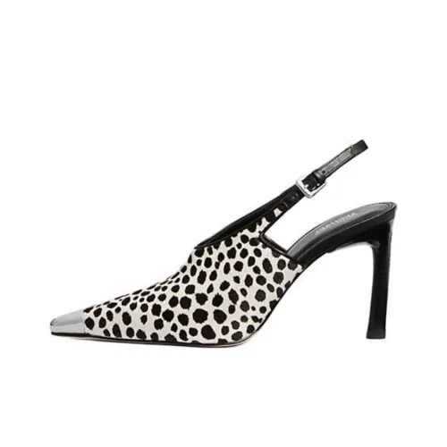 MICHAEL KORS Kasia Узкий каблук Высокие каблуки 8,9 см Женские Черный Белый