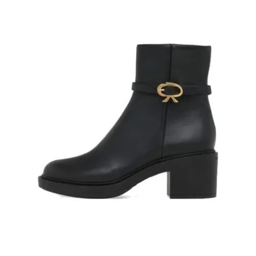 GIANVITO ROSSI Ribbon Dumont Ботильоны Женские Черный