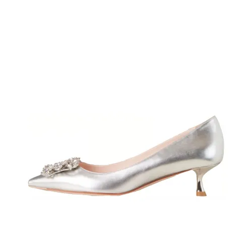 Roger Vivier Низкий каблук Высокий каблук Серебряный