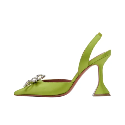 AMINA MUADDI Rosie Нестандартный каблук Высокие каблуки 9,5 см Женские Зеленый